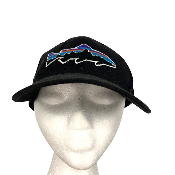 Patagonia Unisex Fish Patch Mesh Trucker Hat with Adjustable Size - Picture 1 of 5